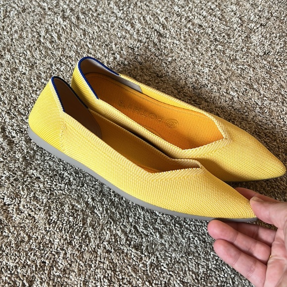 Rothy’s The Point Women’s Flats Retired in Sunshine Size 8 - Picture 3 of 9